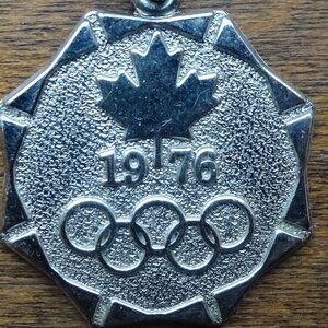 1976 Olympics Sterling Silver Charm Pendant